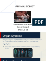 ORGANISMAL BIOLOGYPlants and Animals