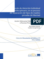 Protocolo de Atención Individual e Interdisciplinario, en El Proceso de Separación de Hijos de Madres Privadas de Libertad