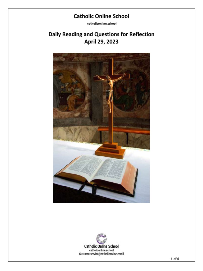 4292023 Daily Reading Questions For Reflection Learning