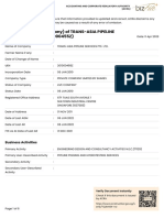 Business Profile (Company) of TRANS-ASIA PIPELINE SERVICES PTE. LTD. (201000455Z)