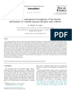 Theoretical and Experimental Investigation of The Thermal Performance of A Double Exposure Flat-Plate Solar Collector