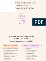 3.2 Modos de Producción Globalización e Internacionalización.