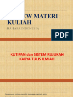 Review Materi Kuliah: Bahasa Indonesia