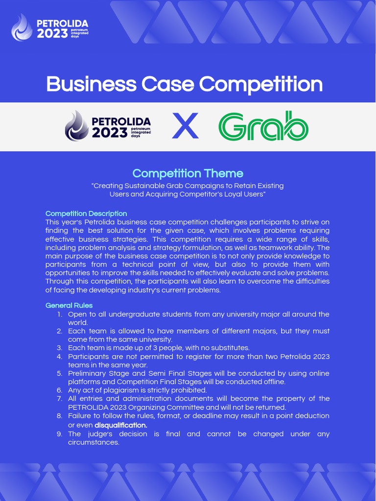 Petrolida 2023 Business Case Competition | PDF | Competition