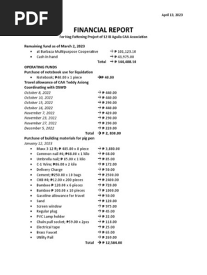 Financial Report