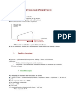 Physiologie Energetique