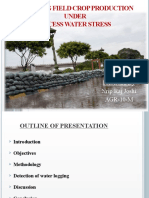 Managing Field Crop Production Under Excess Water Stress: Presented by Nrip Raj Joshi AGR-10-M