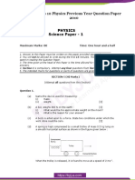 ICSE Class 10 Physics Previous Year Question Paper 2010