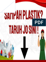 Sampah Plastik Taruh Jo Sini !