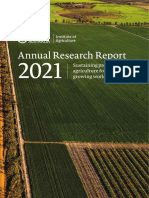 Annual Research Report: Sustaining Productive Agriculture For A Growing World
