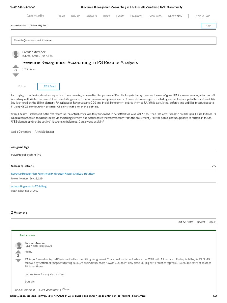 Revenue Recognition Accounting Guide