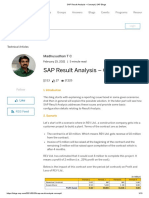 SAP Result Analysis - Concept: Madhusudhan T C