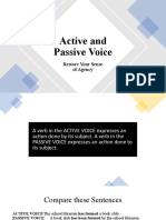 Active and Passive Voice: Restore Your Sense of Agency
