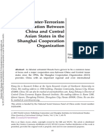 Counter-Terrorism Cooperation Between China and Central Asian States in The Shanghai Cooperation Organization