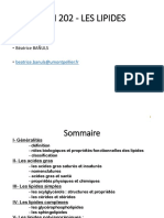 Hlbi 202 - Les Lipides: - 2 Séance de 1h30 - Béatrice BAÑULS