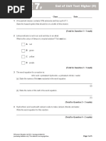 7c Test Paper | PDF | Arm | Blood