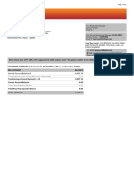 Customer bank statement summary and transactions