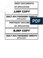 BJMP Copy: Pertinent Documents