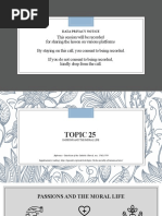 25 Passions and The Moral Life