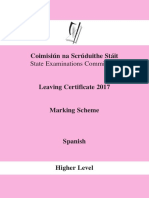 Leaving Cert Spanish 2017 Marking Scheme