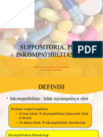 Suppositoria, Pil & Inkompatibilitasnya: Departemen Farmakologi & Farmasi Klinik Prodi Farmasi FKIK UMY