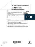 Applied Science: Pearson BTEC Level 3 Nationals Extended Diploma