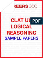 Clat UG Logi CAL Reasoni NG: Sample Papers