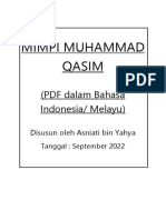Mimpi Muhammad Qasim: (PDF Dalam Bahasa Indonesia/ Melayu)