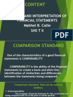 Content: Analysis and Interpretation of Financial Statements Mabhel B. Catle Shstii