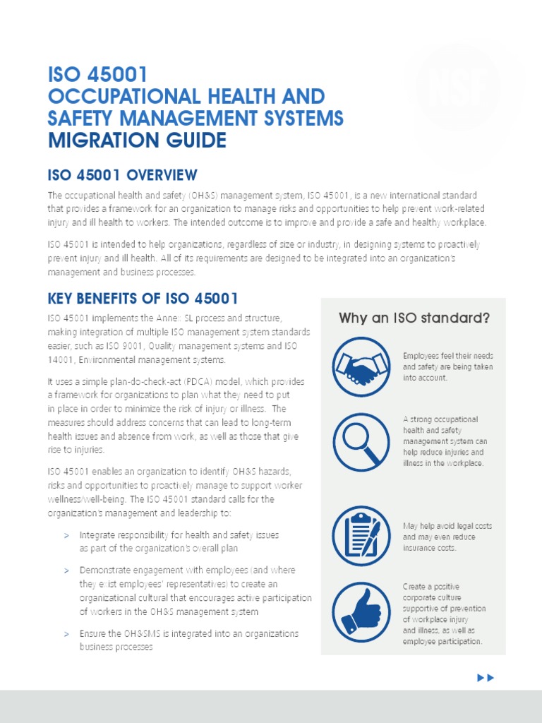 Migration Guide: ISO 45001 Occupational Health and Safety Management ...