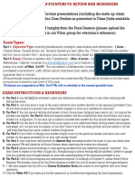 BA 235 WUZ Finals Exam Reminders and Instructions