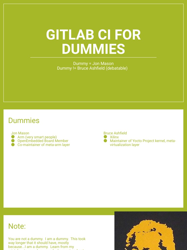 013-1845-SLIDES-gitlab Ci For Dummies | PDF | Version Control | Software