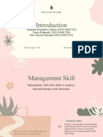 Group 3 Management Skill