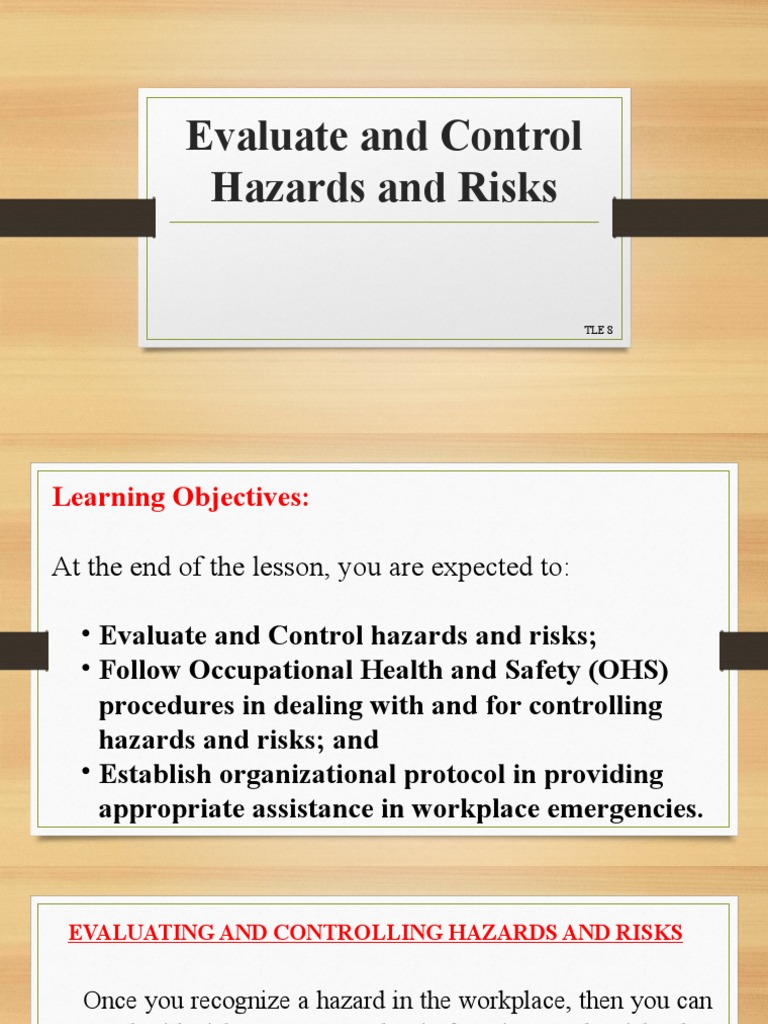 Controlling Workplace Hazards and Risks | PDF | Personal Protective ...