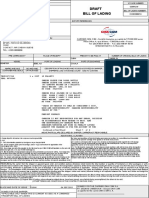 Bill of Lading Draft