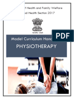 Model Curriculum Handbook Physiotherapy