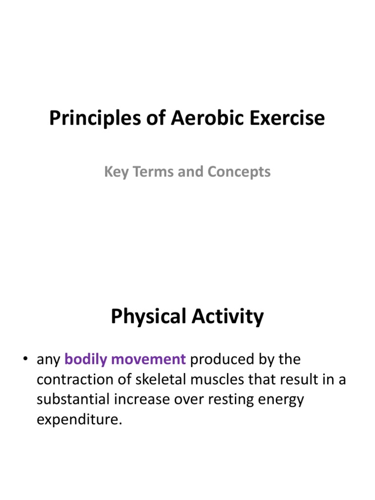 Principles of Aerobic Exercise | PDF