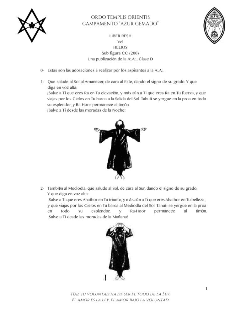 Ritual del Liber Resh Vel Helios | PDF | Religión y espiritualidad