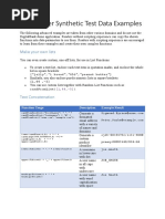 BlazeMeter Test Data Fundamentals Synthetic Examples