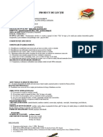 Proiect de Lecție: Școala Gimnazială Nicolae Bălcescu Ploiești