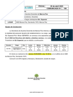 Nivel-Mod Ed. Especial Emite Destino Objeto Especial Lugar: Equipo de Conducción