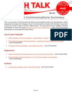 Tech Talk 2023-03-01 Technical Field Communications Summary