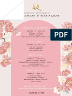 Dhruv & Rucha's Wedding Celebrations Schedule