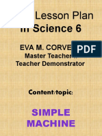 Daily Lesson Plan: in Science 6