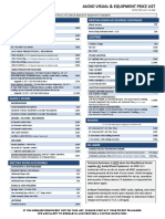 Audio Visual Equipment Price List