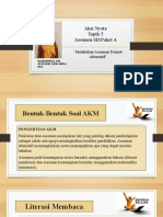 Aksi Nyata Topik 5 Asesmen SD/Paket A: Melakukan Asesmen Format Alternatif"