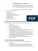 UNIT - 7 - Inter - Departmental - Coordination FO Notes by Priya Sharma March 2020