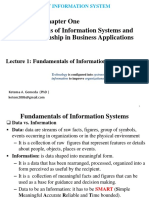 Chapter One Fundamentals of Information Systems and Their Relationship in Business Applications
