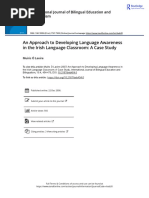 An Approach To Developing Language Awareness in The Irish Language Classroom A Case Study