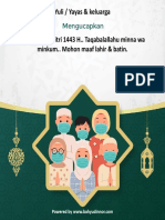 Kartu Ucapan Lebaran Eid Fitri Oleh Yuli - Yayas & Keluarga